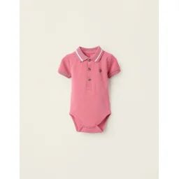 Body-polo En Coton Rose Foncé