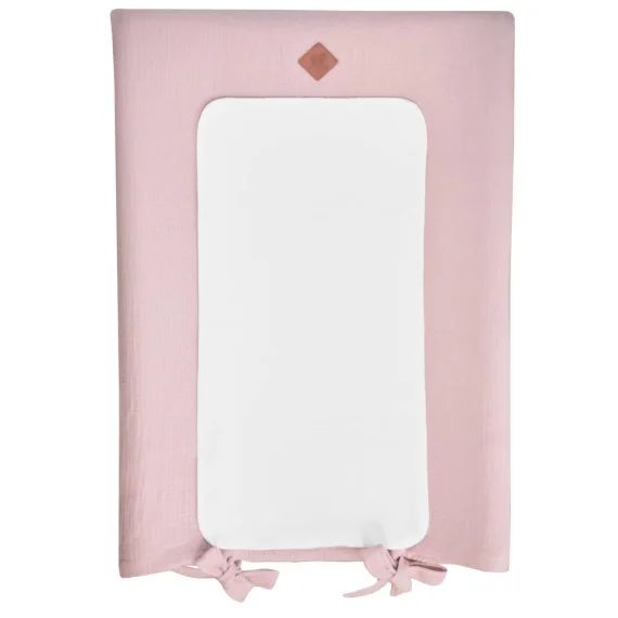 Housse De Matelas À Langer En Gaze De Coton Jeanne Vieux Rose