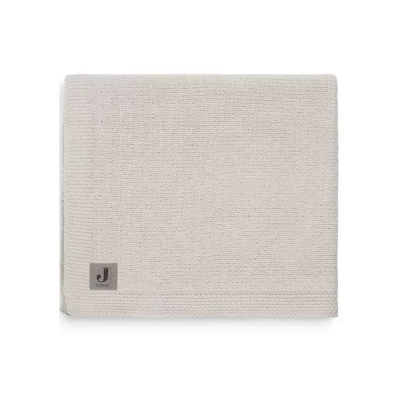 Couverture bébé en coton Bliss knit nougat (75 x 100 cm)
