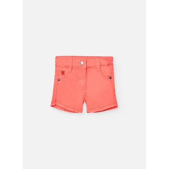 Short Uni En Coton Rouge