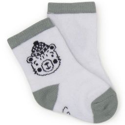 Chaussettes jacquard ours Garçon Blanc