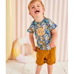 Bermuda bébé garçon moutarde –  – Soldes