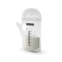 Sachets Pour Lait Maternel Avec Fermeture Zip Blanc