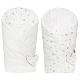 Gigoteuse D’emmaillotage Réversible Sevira Kids – Stella – Confortable Et Multifonctionnelle – Blanc Blanc