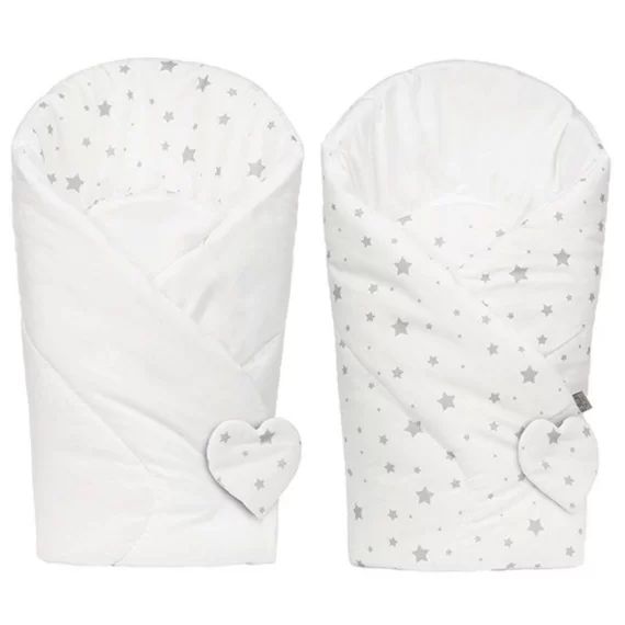 Gigoteuse D’emmaillotage Réversible Sevira Kids – Stella – Confortable Et Multifonctionnelle – Blanc Blanc