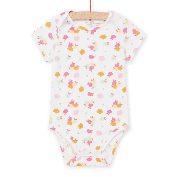 Body À Imprimé Fleuri – Ecru