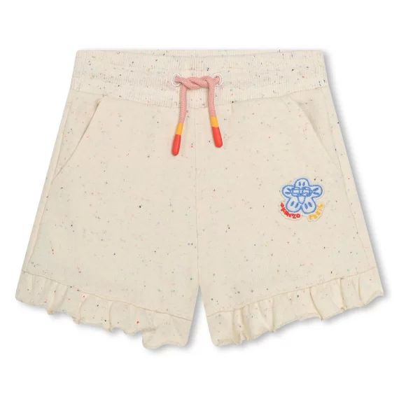 Short de jogging molletonné Fille Beige