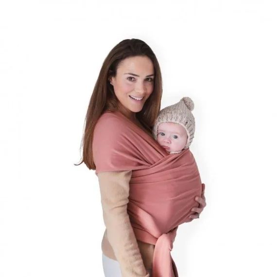 Echarpe De Portage Porte-bébé Mushie Rose Rose