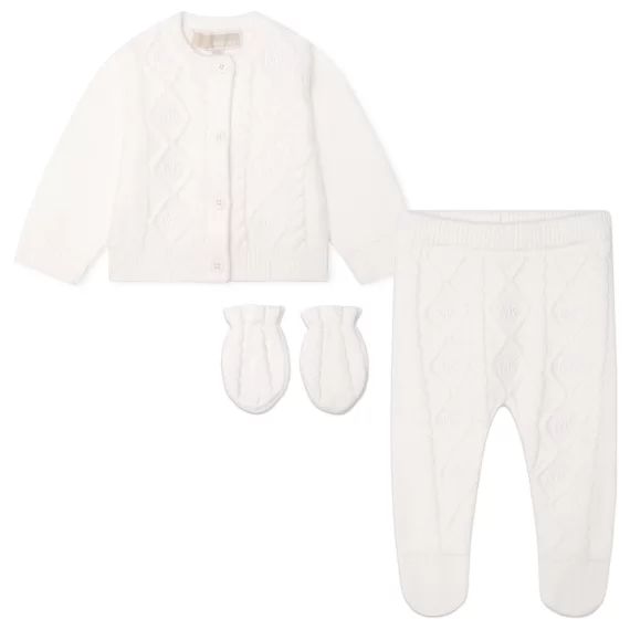 Ensemble 3 pièces layette UNISEXE Blanc