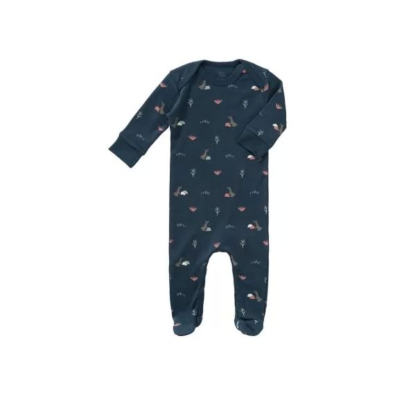 Pyjama en coton bio Rabbit mood indigo (6-12 mois : 67 à 74 cm)