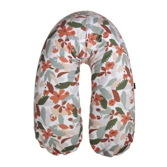 Coussin de maternité jersey rose nude/floral rose