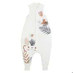 Turbulette d&rsquo;hiver en velours avec pieds retroussables – PETIT BEGUIN – Gaufrette blanc