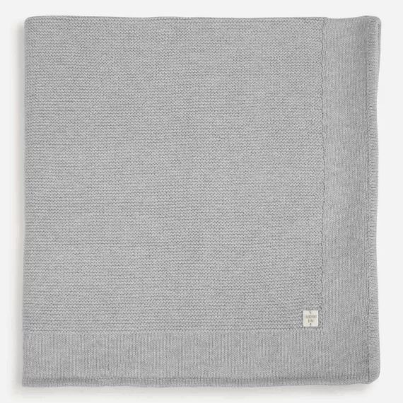 Couverture en tricot fantaisie Garçon Gris