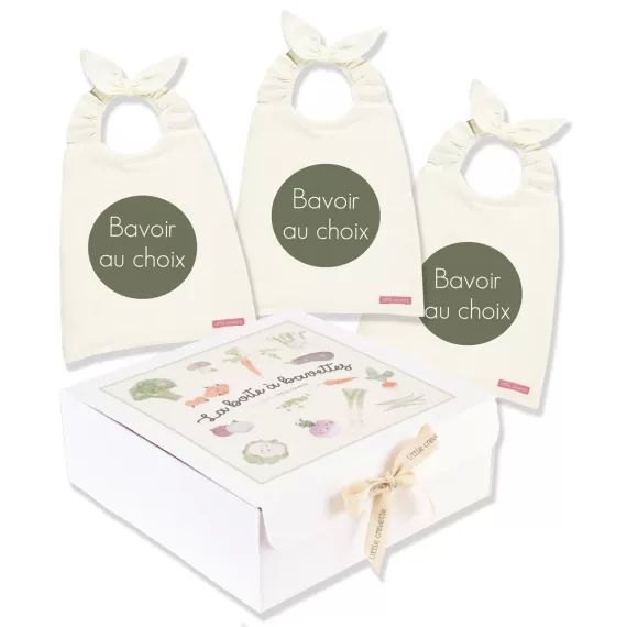 Coffret cadeau 3 bavoirs à composer