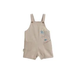 Salopette Bébé En Lin Mélangé Moka Beige