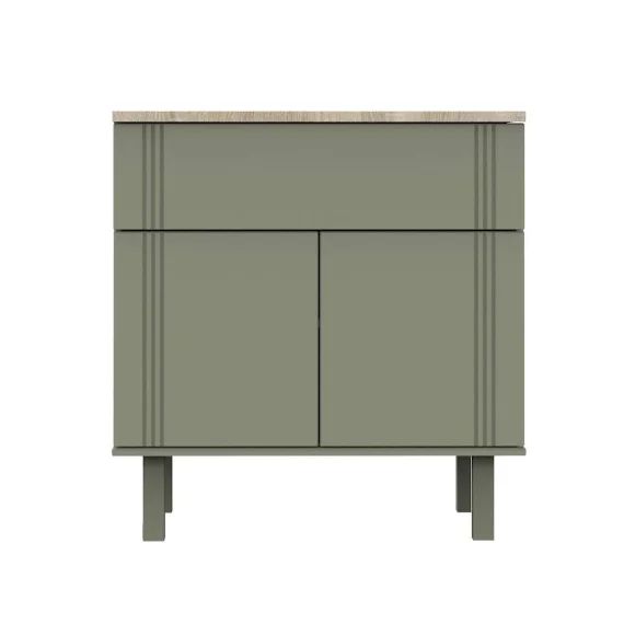 Commode Un Tiroir Et 2 Portes Vert