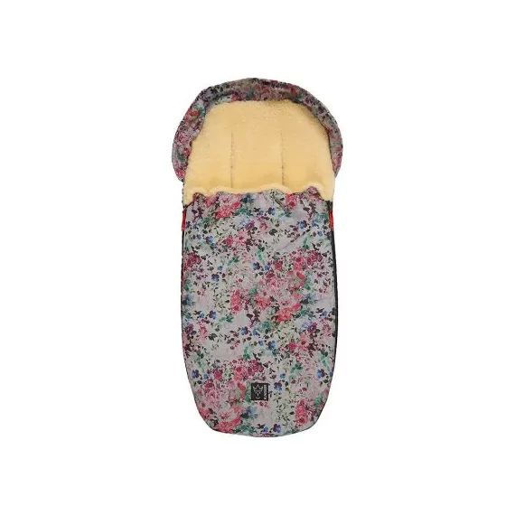 Chancelière pour poussette Lenny Fleur grise (6-36 mois)