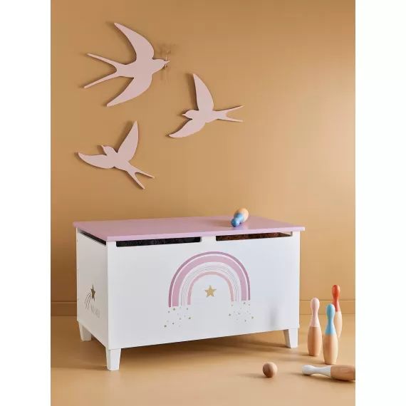 Coffre de rangement LIGNE MAKE A WISH blanc