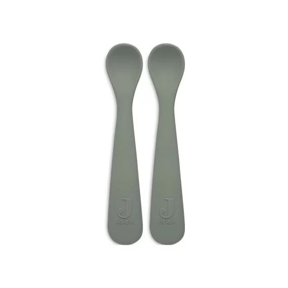 Lot de 2 cuillères en silicone Ash Green