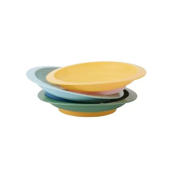Lot de 3 assiettes antidérapantes
