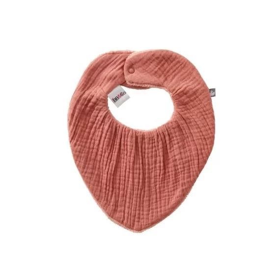 Bavoir bandana Soft bambou réversible marsala