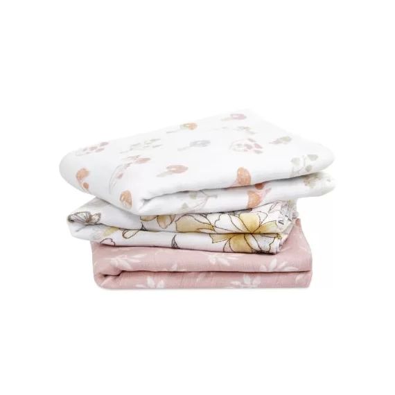 Lot de 3 langes Musy en coton bio Earthly (70 x 70 cm)