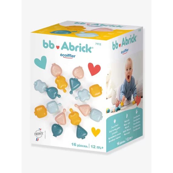 Perles emboitables 16 pces  – ECOIFFIER bleu ciel