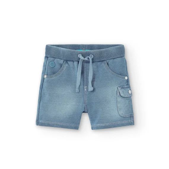 Bermuda En Molleton Jean Bleu