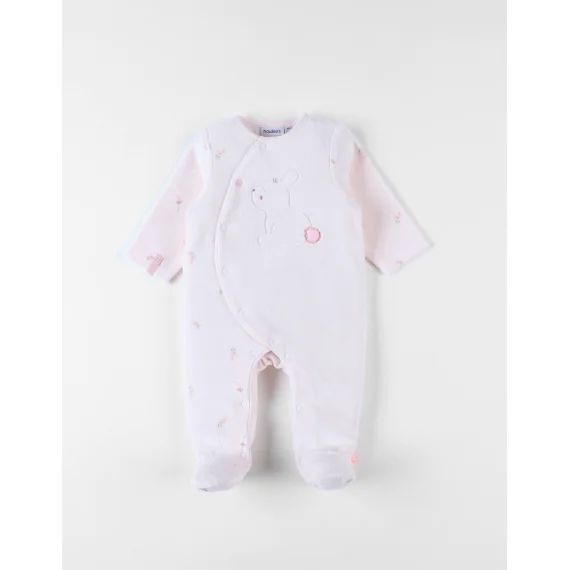 Pyjama En Velours Côtelé Lapin Rose