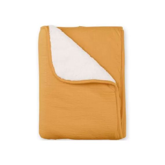 Couverture Pady chaude Cadum ocre jaune (75 x 100 cm)