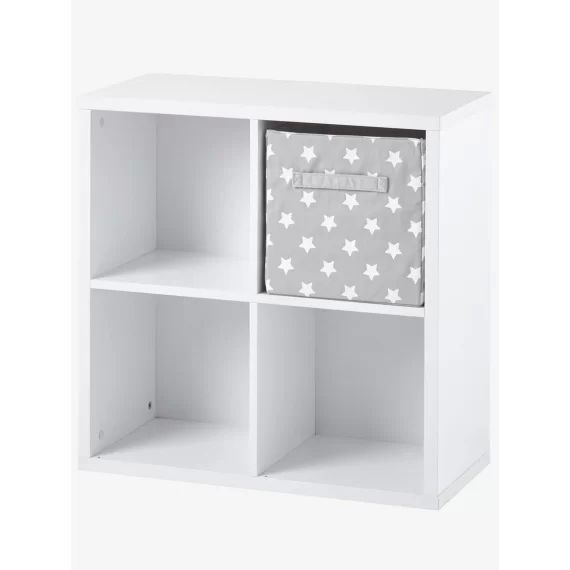 Meuble de rangement 4 cases blanc