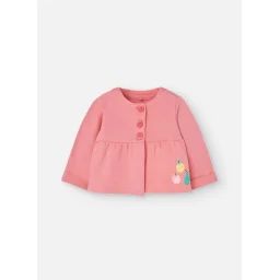 Gilet Avec Col Rond Et Fermeture Par Boutons Rose