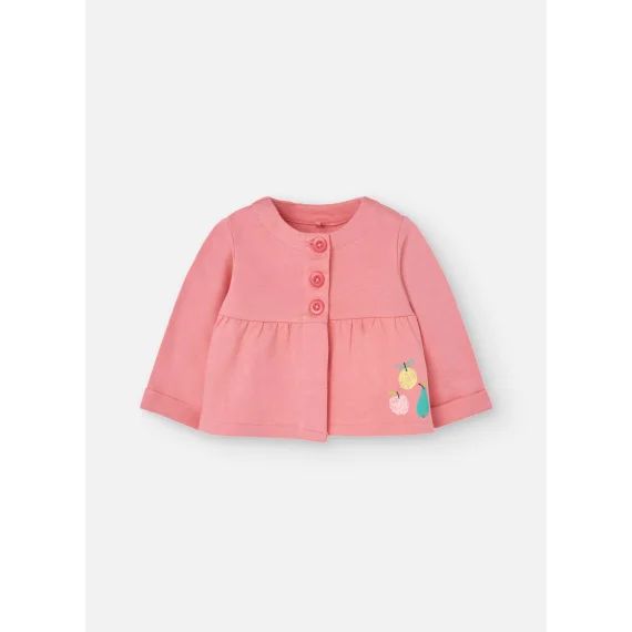 Gilet Avec Col Rond Et Fermeture Par Boutons Rose