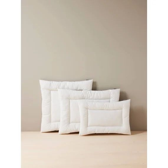 Oreiller plat anti acariens Bi-ome® blanc