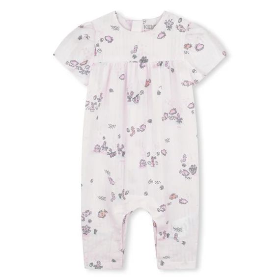 Combinaison en coton imprimé Fille