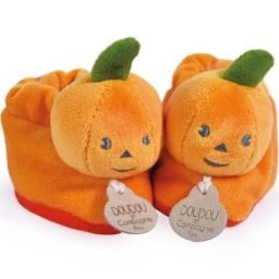 Chaussons bébé Halloween Citrouille (0-6 mois)