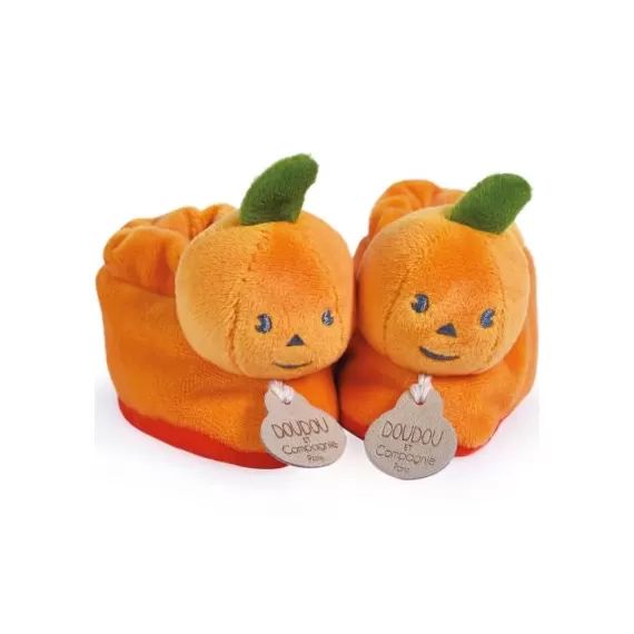 Chaussons bébé Halloween Citrouille (0-6 mois)