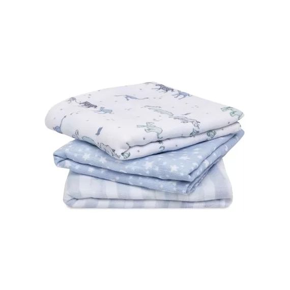 Lot de 3 langes en coton Rising Star (70 x 70 cm)