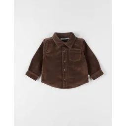 Chemise En Velours Côtelé Marron