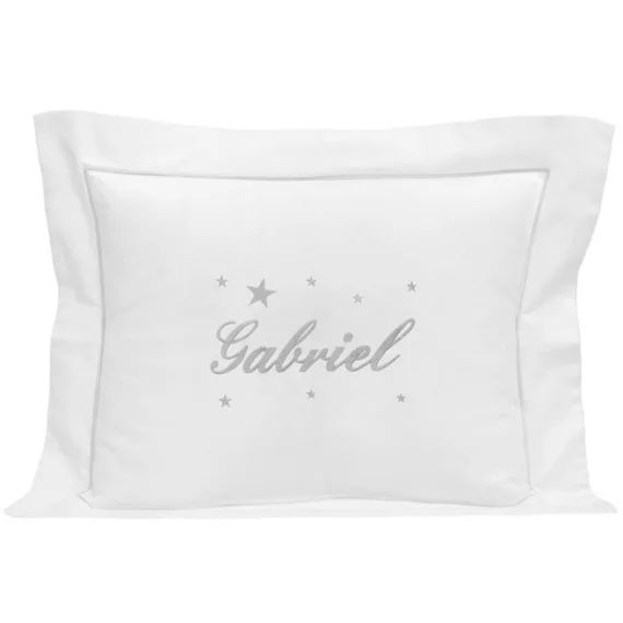 Coussin étoile gris personnalisable (40 x 50 cm)