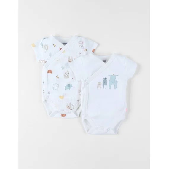 Set De 2 Bodys Coton Blanc