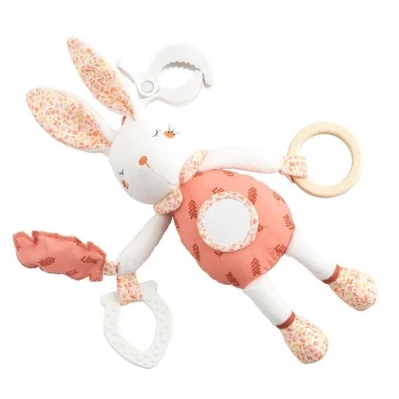 Jouet d&rsquo;activités en velours blanc blanc