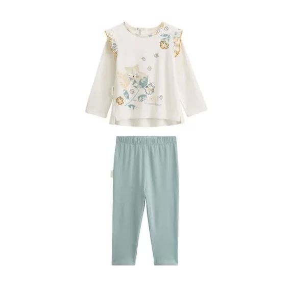 Pyjama Bébé 2 Pièces Capucine Vert