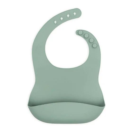 Bavoir Bébé Récupérateur En Silicone Vert