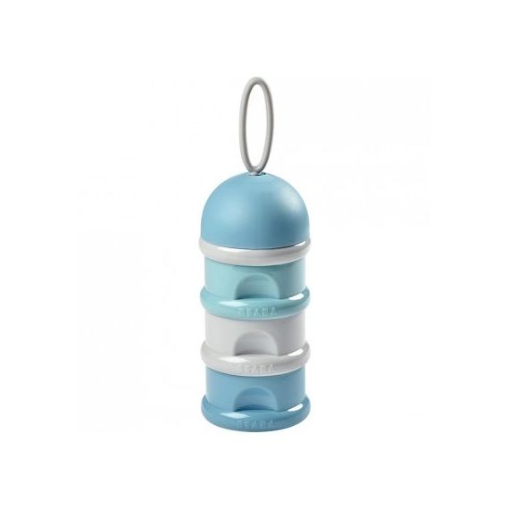 Boîte doseuse de lait empilable bleu