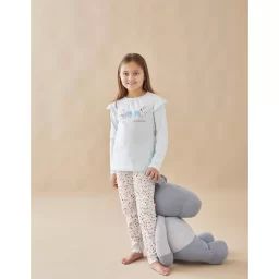 Pyjama 2 pièces en jersey blanc