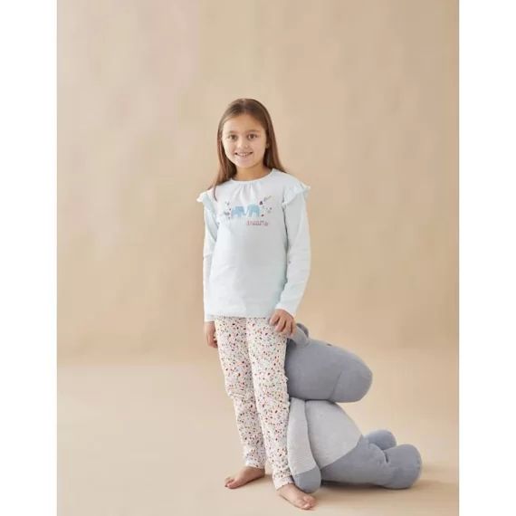 Pyjama 2 pièces en jersey blanc