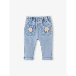 Jean détail fantaisie bébé denim bleached