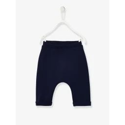 Pantalon naissance en molleton encre