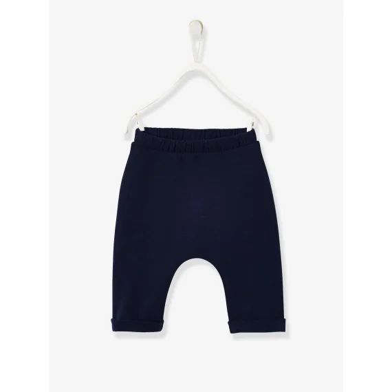 Pantalon naissance en molleton encre